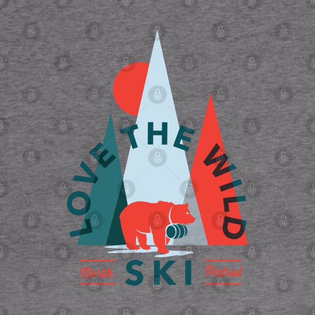 Love The Wild, North Ski Patrol: Colorful Geometric Nature Design by The Whiskey Ginger